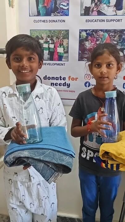 ❤️ Sharanya Development Foundation ❤️

As part of our ongoing efforts to support those in need, we distributed clothes and water bottles to people in need. 🙏

A heartfelt thank you to Haneesh Garu for your kind donation and support. Your generosity helps us continue making a difference. ❤️

#SharanyaDevelopmentFoundation #SpreadKindness #GivingBack #CommunitySupport #Donation

#charity #donation #support 

𝗦𝗵𝗮𝗿𝗮𝗻𝘆𝗮 𝗗𝗲𝘃𝗲𝗹𝗼𝗽𝗺𝗲𝗻𝘁 𝗙𝗼𝘂𝗻𝗱𝗮𝘁𝗶𝗼𝗻
https://social.donateforneedy.org/donate