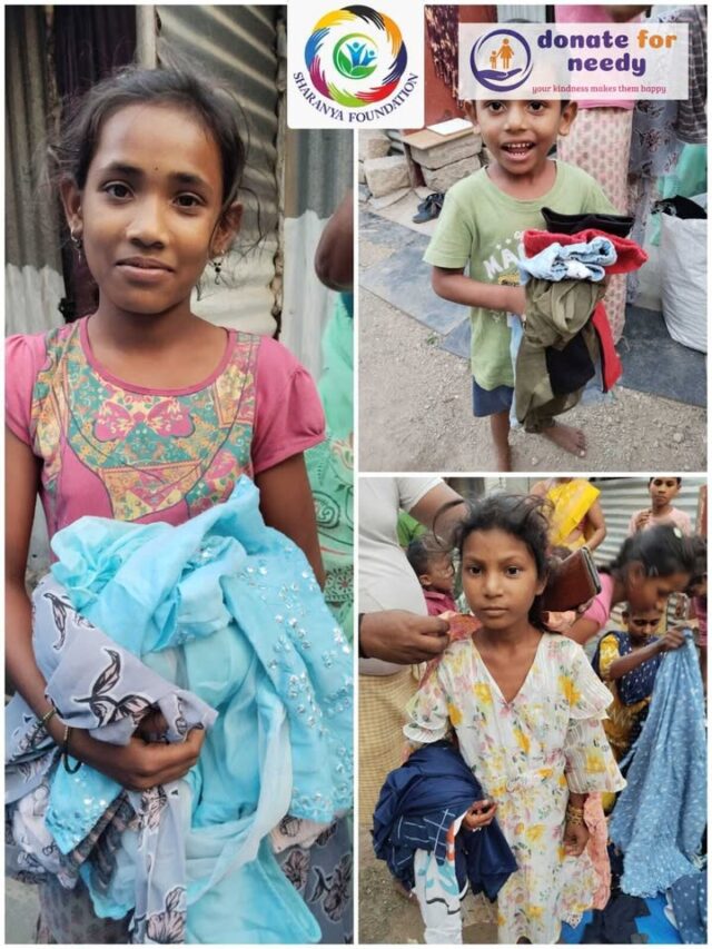 On July 20th, 2025,
We brought smiles to the faces of around 160 individuals in a slum near Kismatpur, Hyderabad, by distributing clothes to children and families in need.

The joy on the children’s faces as they received their new clothes was truly heartwarming. Moments like these remind us why we do what we do. 💛

#charity #donation #support 

𝗦𝗵𝗮𝗿𝗮𝗻𝘆𝗮 𝗗𝗲𝘃𝗲𝗹𝗼𝗽𝗺𝗲𝗻𝘁 𝗙𝗼𝘂𝗻𝗱𝗮𝘁𝗶𝗼𝗻
https://social.donateforneedy.org/donate