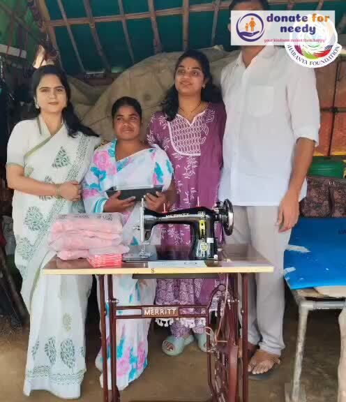 Today, through our Be-Shakti Livelihood Program, Sharanya Foundation donated a sewing machine to Yadamma . 

Thank you to our kind donors Amar gaaru and Lakshmi Priya Gaaru for their generosity.

 Despite not having formal education she is skilled in stitching. This support will help her earn a sustainable monthly livelihood.
BeShakti Livelihood Program Focuses on uplifting women by providing resources, training and opportunities to help them achieve dignity and financial independence.
When women are empowered communities grow stronger.

 #WomenEmpowerment #SharanyaFoundation

#charity #donation #support 

𝗦𝗵𝗮𝗿𝗮𝗻𝘆𝗮 𝗗𝗲𝘃𝗲𝗹𝗼𝗽𝗺𝗲𝗻𝘁 𝗙𝗼𝘂𝗻𝗱𝗮𝘁𝗶𝗼𝗻
https://social.donateforneedy.org/donate