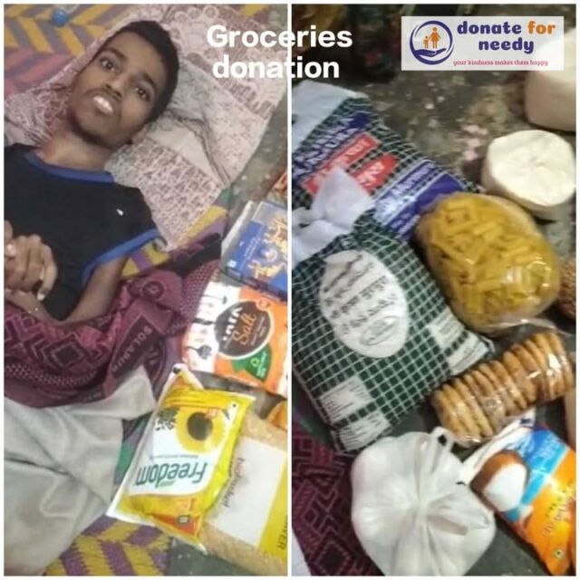 On September 16,
We extended our monthly support by donating groceries to Srikanth, who has been polio-affected since birth. His family has been struggling with food and financial needs, and we have been consistently supporting them with groceries and medicines every month.

A heartfelt thank you to our kind donors Tricharan Gaaru, Pavani Gaaru, Maneesha Gaaru, and Amrutha Gaaru for their generous support in making this possible.

#divyangjan #groceriesdonation #fooddonation #sharanyafoundation

#charity #donation #support 

𝗦𝗵𝗮𝗿𝗮𝗻𝘆𝗮 𝗗𝗲𝘃𝗲𝗹𝗼𝗽𝗺𝗲𝗻𝘁 𝗙𝗼𝘂𝗻𝗱𝗮𝘁𝗶𝗼𝗻
https://social.donateforneedy.org/donate