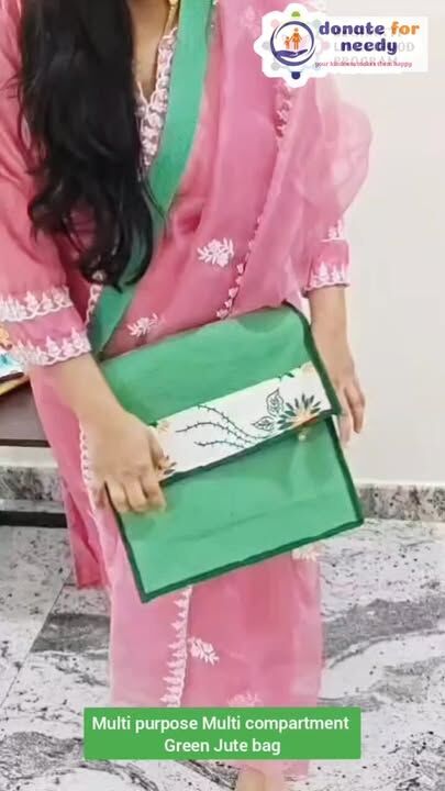 Meet our new addition 💚
Our Green Beauty – an eco-friendly, multipurpose, multi-compartment jute sling bag
Handcrafted by our hardworking women. Every purchase empowers.

 #womanempowerment #sustainability #ecofriendlybags
#skilldevelopmentraining

#charity #donation #support 

𝗦𝗵𝗮𝗿𝗮𝗻𝘆𝗮 𝗗𝗲𝘃𝗲𝗹𝗼𝗽𝗺𝗲𝗻𝘁 𝗙𝗼𝘂𝗻𝗱𝗮𝘁𝗶𝗼𝗻
https://social.donateforneedy.org/donate