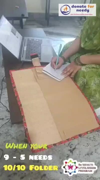 Meet our new eco-friendly work and study essential - our new eco-friendly jute File Folder.
Stylish, Sturdy and Sustainable - perfect for documents, notes or daily plans.

Carry your world, consciously!
 #handicraft   #sustainability

#charity #donation #support 

𝗦𝗵𝗮𝗿𝗮𝗻𝘆𝗮 𝗗𝗲𝘃𝗲𝗹𝗼𝗽𝗺𝗲𝗻𝘁 𝗙𝗼𝘂𝗻𝗱𝗮𝘁𝗶𝗼𝗻
https://social.donateforneedy.org/donate