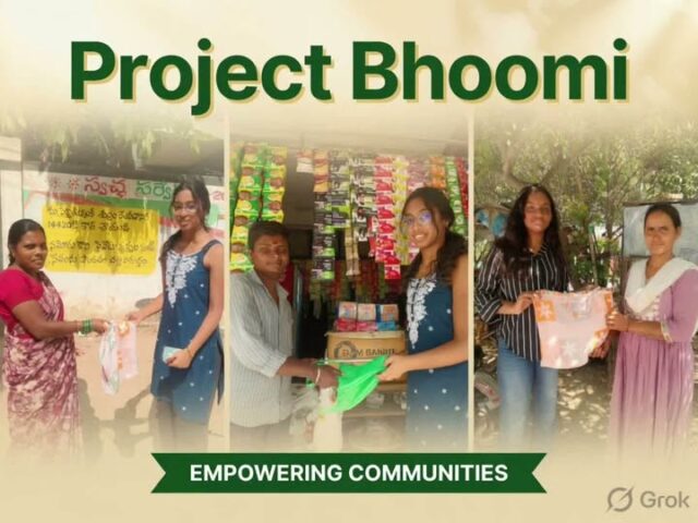 🌱 Project Bhoomi in Action – Kokapet, Hyderabad!
Our passionate interns spent the day in Kokapet, spreading awareness about the dangers of plastic pollution and encouraging local residents and shopkeepers to switch to eco-friendly, reusable cloth bags.

#projectbhoomi #ecosafe 

#charity #donation #support 

𝗦𝗵𝗮𝗿𝗮𝗻𝘆𝗮 𝗗𝗲𝘃𝗲𝗹𝗼𝗽𝗺𝗲𝗻𝘁 𝗙𝗼𝘂𝗻𝗱𝗮𝘁𝗶𝗼𝗻
https://social.donateforneedy.org/donate
